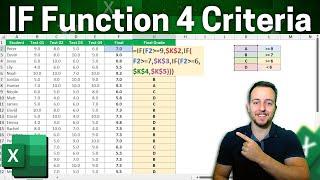 IF Function with 4 Criteria in Excel  IF Formula with many Conditions