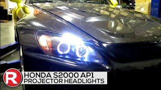 Honda S2000 AP1 Projector Headlights w LED & Dual Halo 00-03 Spec-D Lights DIY How to Install