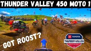 It’s Like RACING in a HAILSTORM Thunder Valley 450 Moto 1 GoPro POV