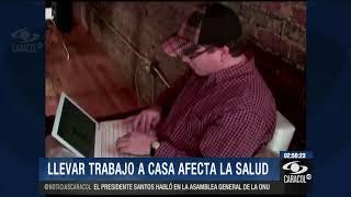 Llevar trabajo para la casa afecta la salud