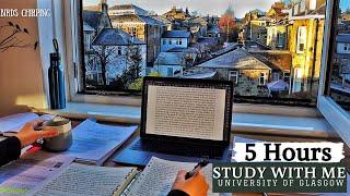 5 HOUR STUDY WITH ME  Background noise Bird Sounds  10-min break No Music Real-time