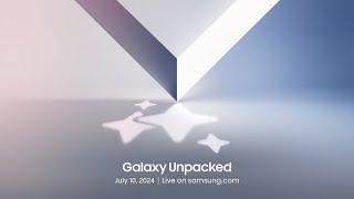 Invitation for Galaxy Unpacked July 2024  Samsung