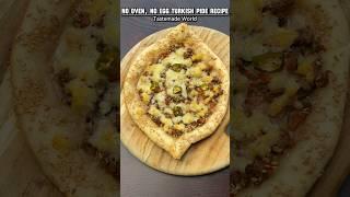 No Oven No Egg Turkish Pide #shorts #turkishpide #turkishpizza #pizza #boatpizza #meatpizza #pie