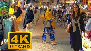Lahore Pakistan Kashmiri Ghati Rang Mahal Bazar Walking Tour  Amazing City Walk Tour - 4k 60fps