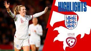 England 20-0 Latvia  Record Breaking Lionesses Hit TWENTY Past Latvia  Highlights