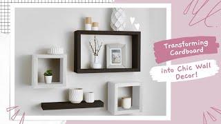 DIY Minimalist Cardboard Wall Shelf  Easy and Eco-Friendly Craft Ideas