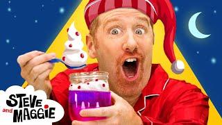 Yummy Ice Cream Finger Family Story for Kids with Steve and Maggie  Food and Family Song for Kids