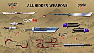 Shadow Fight 2  All Hidden Weapons  Unavailable Weapons