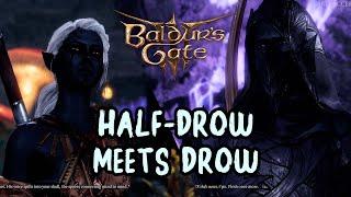 Baldurs Gate 3 Patch 7 - Half-Drow meets Drow in the Underdark