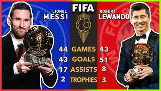 Ballon dor 2021 WINNER in terms of Stats  Messi Vs Lewandowski