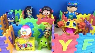 Pepee Niloya Pijamaskeliler Kinder sürpriz yumurta Toybox ödüllü renkli harfli sayılı Labirent Oyunu