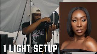 Easy One Light Setup For Beauty In Studio  Behind The Scenes