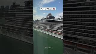 MSC Seascape departs from Port of Miami #cruise #cruiseship #shorts #miami #cruiseport