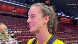 Caitlin Clark and DiJonai Carrington on eye poke during Fever vs. Sun WNBA playoffs series