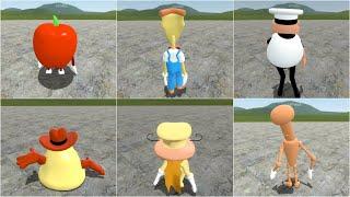 What if I Become Pizza Tower Bosses & Characters in Garrys Mod