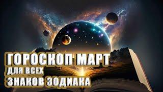 Гороскоп на март 2024 года для всех Знаков Зодиака. Секреты Астрологии #гороскопмарт2024