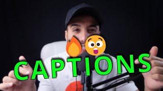 Create Captions Automatically For FREE