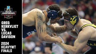 Greg Kirkvliet v. Lucas Davison 2024 NCAA wrestling championship heavyweight