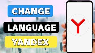 How to change language in Yandex russian to english