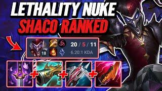 Lethality Nuke Shaco - S14 Dia Ranked League of Legends Full Gameplay - Infernal Shaco
