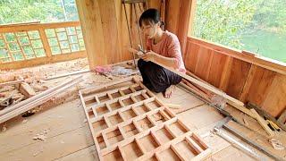 Assembling window frameswooden houesoff grid