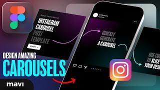 Design Breathtaking CAROUSEL POSTS in Figma FAST My 9-Minute Setup