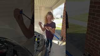 My Daughter helping me change out my spark plugs. She wants to learn