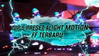 TOP 5 PRESET ALIGHT MOTION FF TERBARU