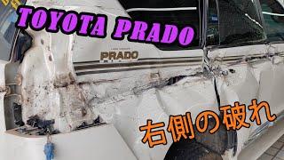 Comprehensive Restoration Repairing Severe Three-Meter Long Crack on Toyota Prados Right Side