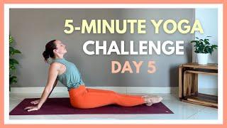 5-minute Yoga Tension Release  5 is enough 7 Day Yoga Challenge