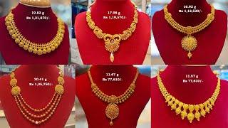 Discover the Perfect Gold Necklace Latest Designs with Weight and Price