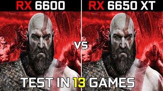 RX 6600 vs RX 6650 XT  Test in 13 New Games  1080p - 1440p  2022