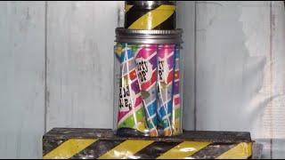 Party poppers with Hydraulic press