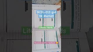 BCSL-13 PROVIDED BY LITERARY NERDS GOT 94 MARKS  PLACE YOUR ORDER- 9650468544 8193060524 #LN