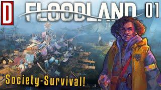 Society-Survival Überleben im Müll  Floodland #01  Lets Play Deutsch