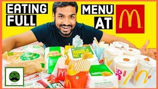 Eating All the Menu at Mc Donalds  Veggie Paaji