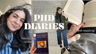 PHD STUDENT WEEK IN MY LIFE VLOG research brain dumps + balancing  writing teaching & living