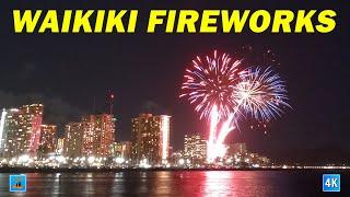 Waikiki Beach Fireworks  Hilton Hawaiian Village ️ Every Friday Night  Hawaii Ala Moana Beach