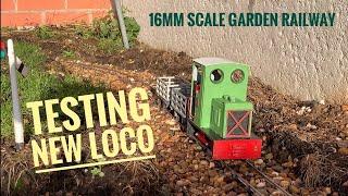 Testing Modified PS Models Hudson Loco - 16mm Scale Garden Railway