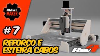 CNC Router Revolution 4 - Reforço e Esteira Porta Cabos #7