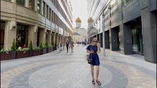 4K   MSK Walk Red Carpet of Moscow. White Square - Belorusskaya - Tverskaya St. - Red Square