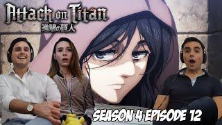 ATTACK ON TITAN Season 4 Episode 12 REACTION  Group Reaction