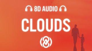 JVKE - clouds Lyrics  8D Audio 