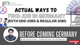 Actual ways to find PART-TIME JOBS in Germany Both regular and odd jobs  Nikhil Jha Germany