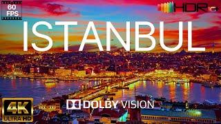 Istanbul   Turkey  Breathtaking 4K Drone Footage of the City Lights  Bosphorus bridge