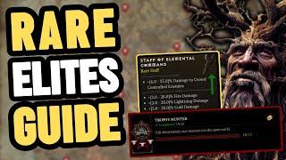 Rare Elites Locations Closest Waypoints Drops & Trophy Hunter Achievement Diablo 4 Guide