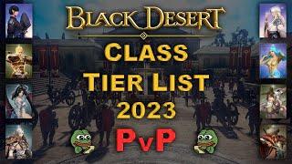 BDO  Ultimate Class Tier List 2023  PvP Only  Detailed - 1v1 & 1vX & AoS & Siege and Node Wars 