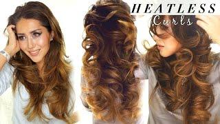 2  LAZY HEATLESS CURLS  Overnight Waves HAIRSTYLES  HACKS