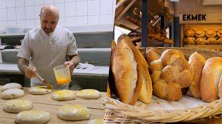 Secrets of Perfect Turkish Bread Revealed Making wonderful Soft Delicious Breads in the bakery