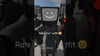 Rate Our Fit TV Man Dark Speakerman Plungerman #skibiditoilet #shorts